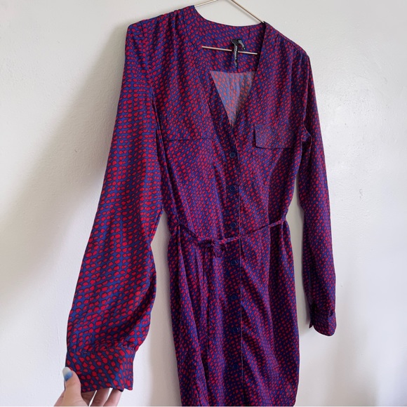 O’Neill Summer Dress Blue and Red Size Small - Picture 1 of 11